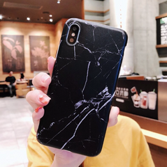 Black Marble Case iPhone Xr