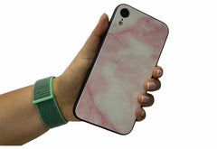White Pink marble case iPhone Xr