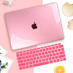 Carcasa rosada para MacBook Air 13+ Protector de teclado