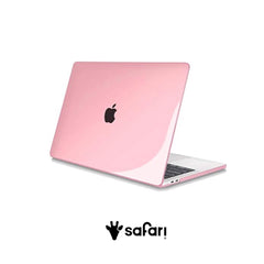 Carcasa rosada transparente para Macbook
