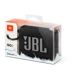 Black JBL GO 3 Altavoz portátil a prueba de agua