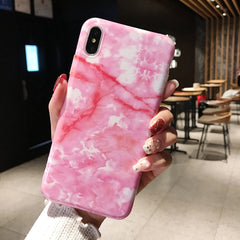 Rose marble case iPhone X