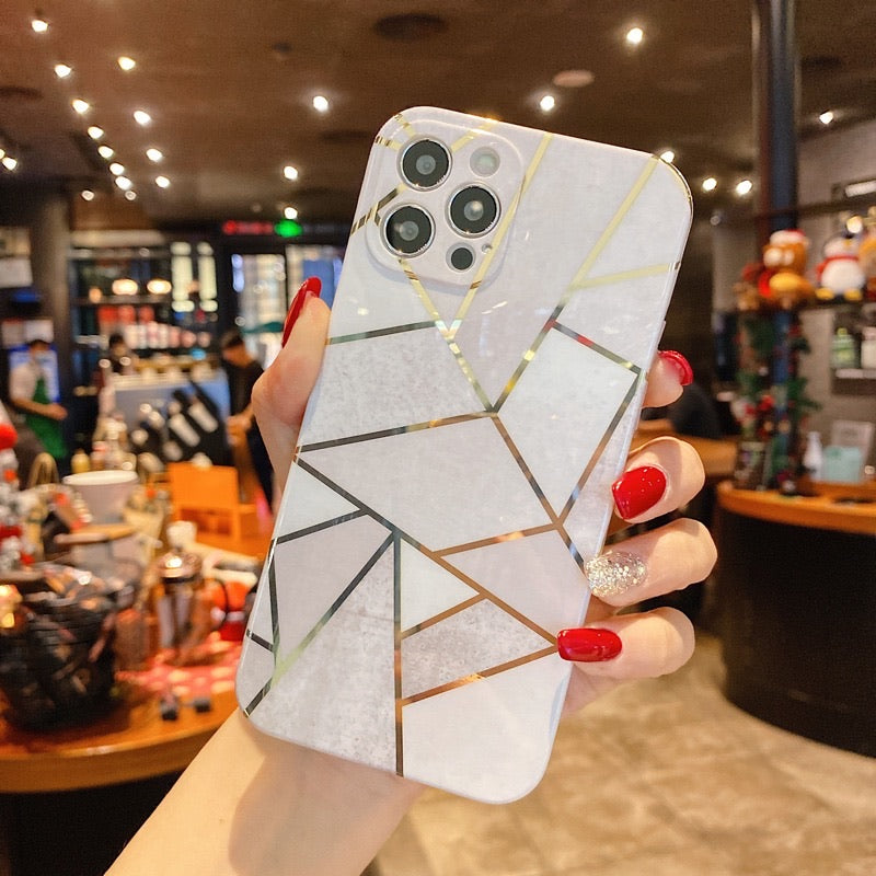 White marble case