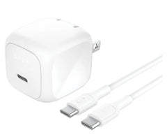 Cargador de Pared Belkin 45W USB-C + Cable USB-C a USB-C 60W Incluido | Carga Rápida