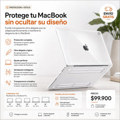 Case Transparente para MacBook Neo, Air y Pro
