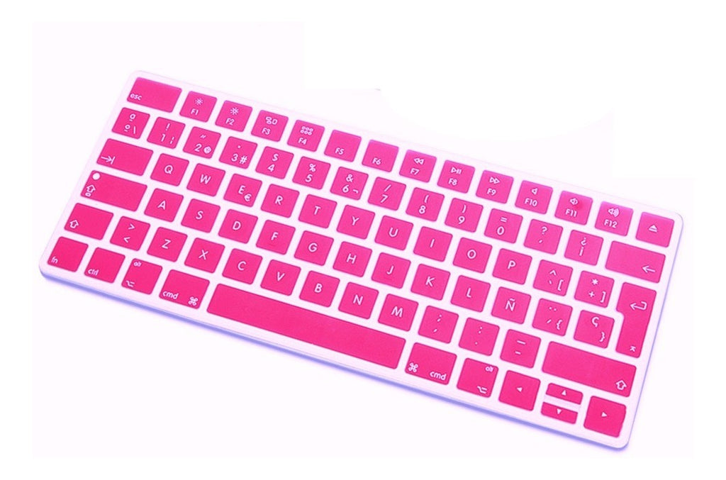 Protector de teclado en español para Macbook Fucsia